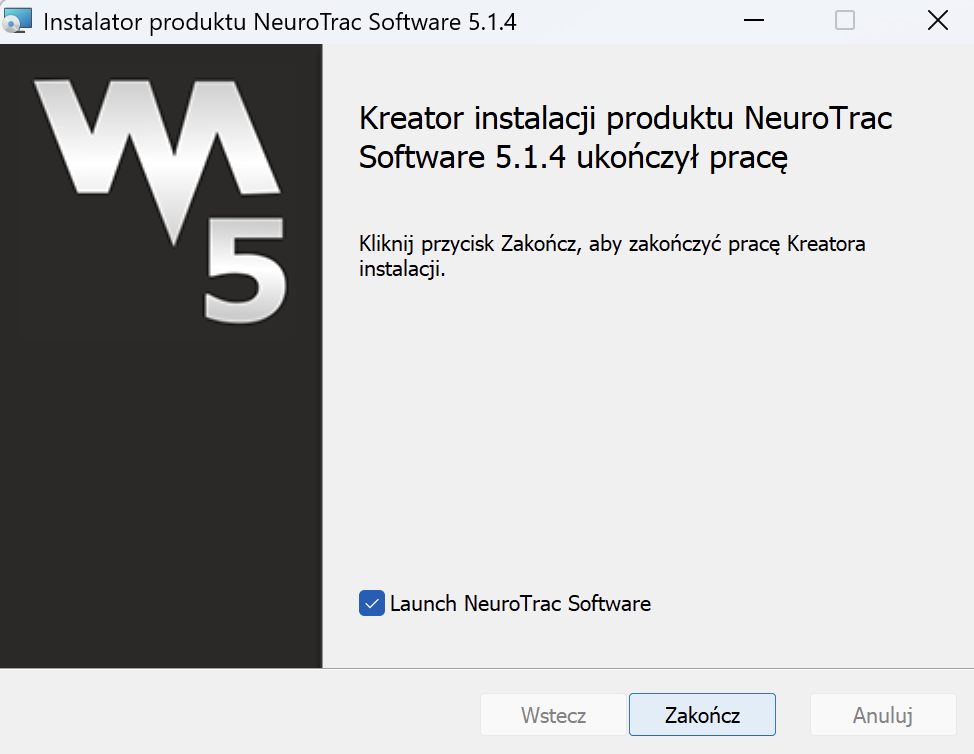 Instalator oprogramowania NeuroTrac